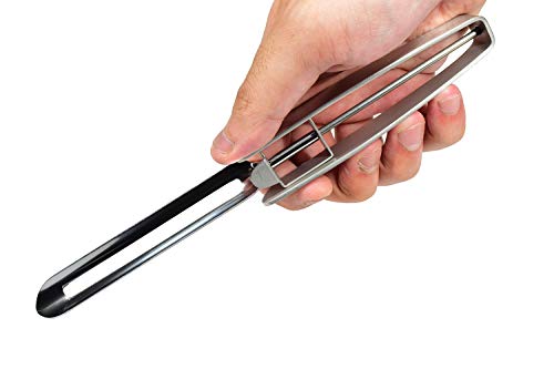 Seki Japan Long Vegetable Peeler, Stainless Steel Blade With Plasctic Safety Cover #TOP4