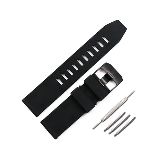 Boucle de broche en silicone 23mm durable pour montre de sport outdoor