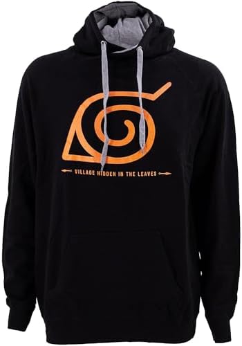 Ripple Junction Naruto Shippuden Men's Hooded Sweatshirt Village ...