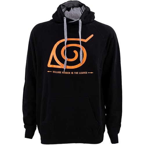 Ripple Junction Naruto Shippuden Men's Hooded Sweatshirt Village ...