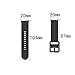 Seltureone (2 Pack) 20mm Solid Color Silicone Band Compatible for Samsung Galaxy Watch Active 2, Soft Silicone Replacement Wristband (S)- Navy, Purple