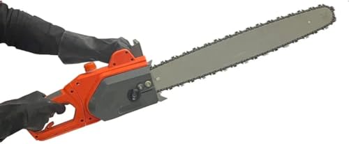 Image of Hetkrishi Electric Chainsaw DT-700, 1400 W, Copper Armature, 16 inch Guide Bar and Chain, 400 RPM, 405 mm, Automatic Oiler for wood cutting, tree cutting (16 Inch)