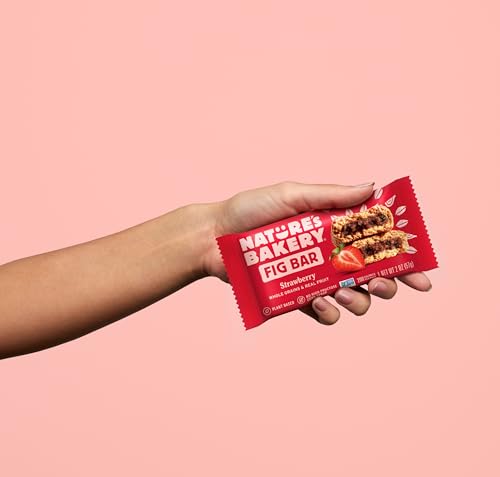 Nature's Bakery Whole Wheat Fig Bars, Real Fruit, Strawberry, 12 Twin packs