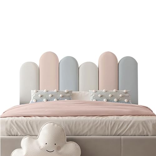 Acolchado de pared para niños, paneles de pared acolchados autoadhesivos, cojín tapizado grueso para dormitorio, protección de cabecero de bricolaje para autismo, 3,2 cm de grosor