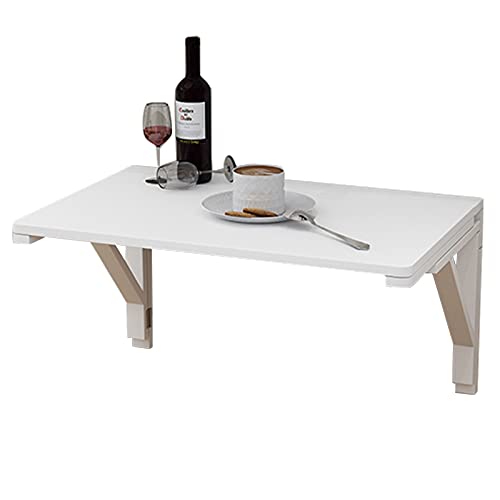 YCVAWEOD Table de l'ordinateur Portable Pliable - Bureau Pliant Simple Table de Cuisine en Bois Blanc malon LWX