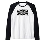 union jack clipart black and white Ligero, Encaje clasico, manga de doble puntada y bastilla baja