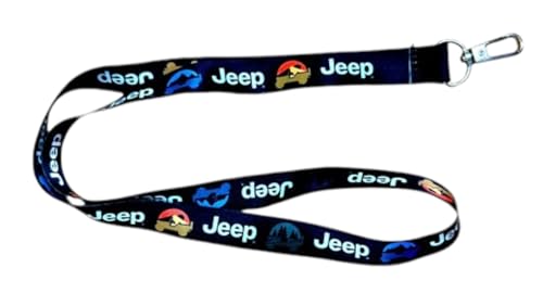 Lanière Jeep Outdoor Elements noire pour sécuriser vos badges en randonnée