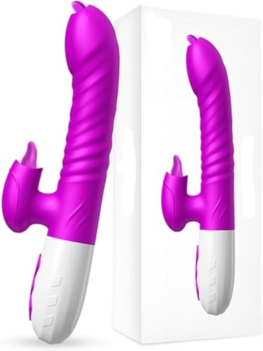 Adult Tool for Women 8 inch Electric Silicone Extendable Suker Toy Soft Waterproof Classic Wand for Women Thrusting Stimulation with Strech Function and 7 Powerful Modes Intelligent Heating