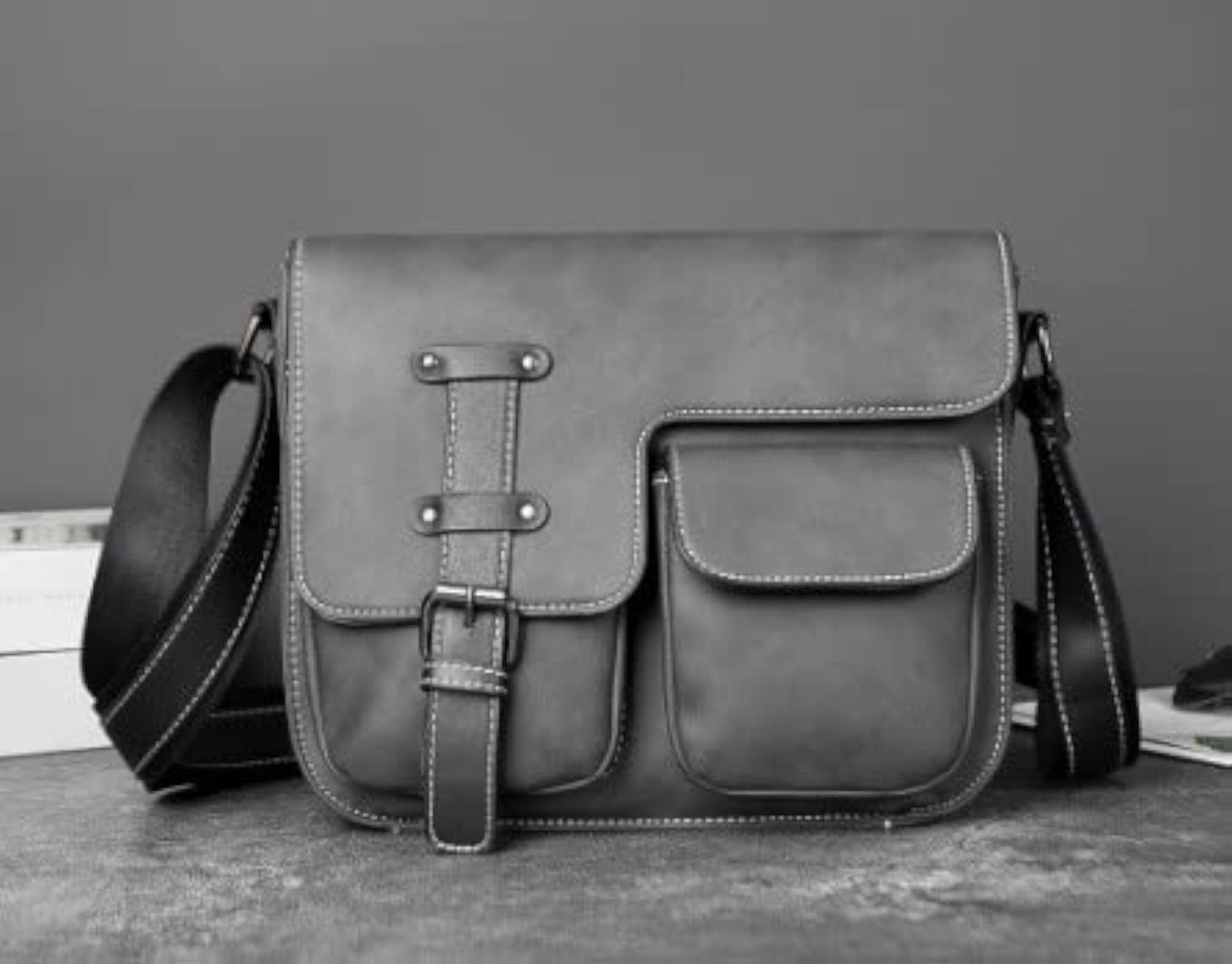 Stylish PU Leather Sling Cross Body Messenger Bag