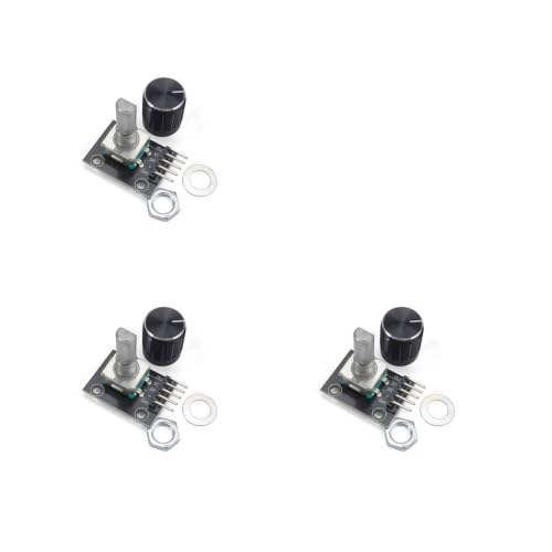 Module KY-040 encodeur rotatif 360 degrés avec bouton aluminium contre les sauts de valeurs 5V