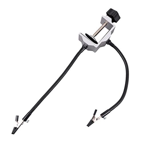 Mikikit Model Aircraft Gimbal Arm Soldering Station Accessories Metal Soldering Iron Holder Clips Easy Install Use Random Color