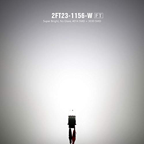 SIRIUSLED - FT- 1156 7506 LED Backup Reverse Light Bulb Super Bright High Power 3030+4014 SMD White 6500K Pack of 2 - Thumbnail 3