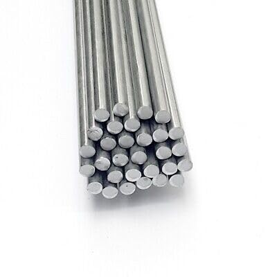 Solid Steel Round Rods with 3mm in Diameter 12 Inches in Length, 20 Pieces (EXTRA HARD)