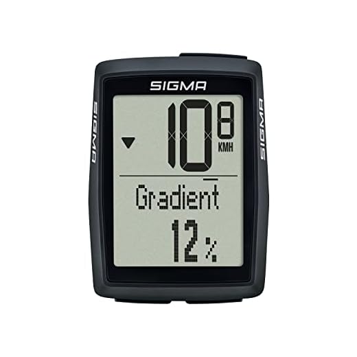 SIGMA BC 14.0 WL CAD| kabelloser Fahrradcomputer mit 14 Funktionen inkl. Trittfrequenzmesser |Barometrische Höhenmessung | Bergtouren | Einfache Bedienung mit großen Tasten und übersichtlichem Display