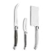 Produktbild Laguiole Käsemesser / 3-teiliges Set / Aus Edelstahl / Silber Farbige Messer / Griffe aus Polypropylen / Spülmaschinenfest