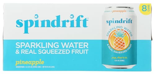 Image of SPINDRIFT Pineapple Sparkling Water, 12 FZ (8 Count)