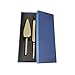 2 pz Nuziale Coltello Server Set Argento Pizza Pala Posate in Acciaio Inox Bicchieri di Cristallo Acrilico Regalo del Partito Set di Server per coltelli da Torta per la Cerimonia Nuziale