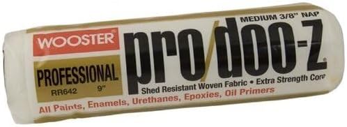 12 Pack Wooster RR642-9 Pro/Doo-Z 9" Shed Resistant Professional Roller Cover with 3/8" Nap