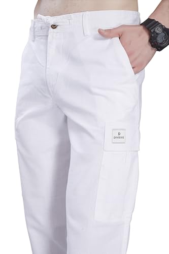 Image of DIVISIVE Men's Loose Fit Linen Blend Cotton Cargo Pants
