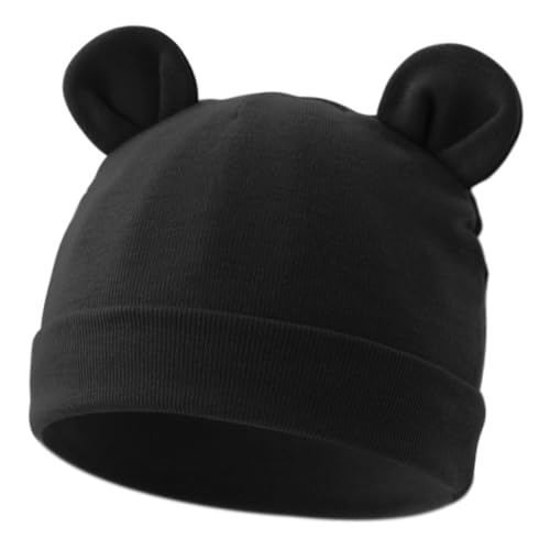 ffgguuiic Double Layer Baby Hat with Lovely Ears Designing for 0 to 2 Years Infants Toddler Unisex Solid Color Warm Bonnet Caps