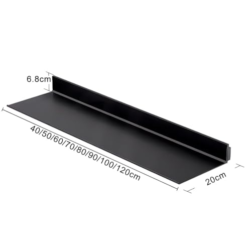Étagère en alliage d'aluminium avec éclairage intégré au design épuré