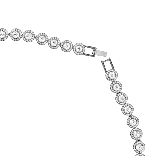 Swarovski Una Angelic Ruthenium Plated Round Cut Long Necklace for Women, White, 50-53 cm Length, Crystal, Crystal, 50-53 cm Length, Crystal, Crystal4