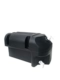 Industrial Portable Hand Washing Station with Heavy Duty 6.6 Gallon Tank and Integrated Soap Dispenser (6.6 Gallon) Black. Ideal for use as outdoor hand washing station or camping hand washing station