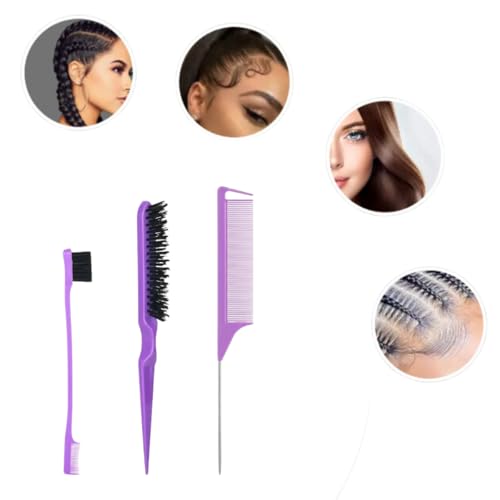 Conjunto 3 em 1 para Penteados: Tranças, Mechas, penteados, pente de cauda de rato para mulheres, me