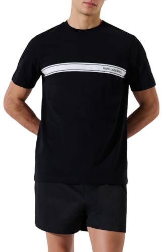 T-shirt graphique Karl Lagerfeld homme en coton premium pour un confort urbain irrésistible.