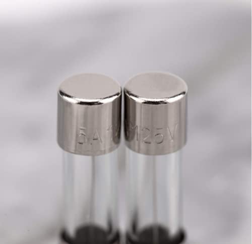 Penglin 20Pcs Glass Fuses 110V 125V 8A Slow-Blow Time Delay Fuse Light Strings Replacement Glass Cartridge Fuse 0.2 X 0.79 Inch / 5 X 20 Mm… #TOP7