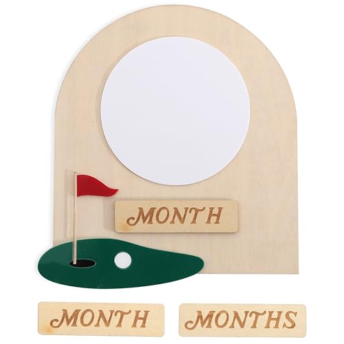 Golf Ball Baby Birth Stats Board -Wooden Baby Milestone Signs, Newborn Name Announcement, Hole In One Golf Themed Sign, For Hospital Nursery Photo Prop Keepsake