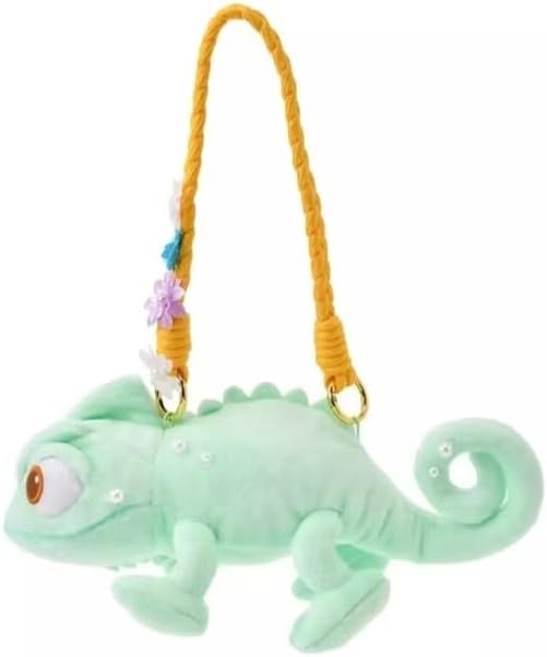 9.5in Pascal Plush Chameleon Stuffed Animal Shoulder bag