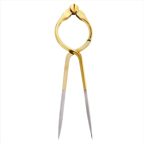 Liquidraw Portland Séparateur de navigation – 20 cm | Séparateur droit en laiton massif à une main | Points en acier inoxydable | Outil nautique marin...