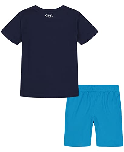 Image of Under Armour Boys' 2-piece Short Sleeve Graphic T-Shirt and Shorts Set, Lightweight & Breathable