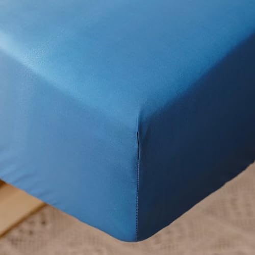 Image of CLOTHKNOW 4Pieces Gradient Blue White Toddler Bedding Sets for Boys Girls | Soft Crib Bed Sets, Soft, All Season, Lightweight, Kids Bedding Comforter Sets
