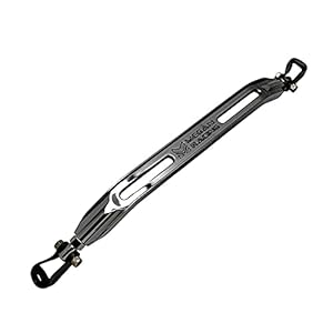 Megan Racing MR-SB-HP9201RL-G Steel/Aluminum Gunmetal Rear Lower Race Spec Strut Tower Brace Bar