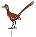 Elegant Garden Design Roadrunner Stake, Steel Silhouette with Rusty Patina