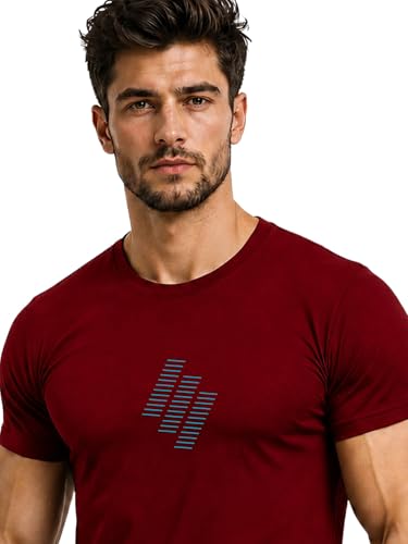 Image of 3Colors Men's Active Polyester T-Shirt | Quick Dry Gym Workout Tee | Stretch Sports Round Neck Running T-Shirt-STEPUP LINE