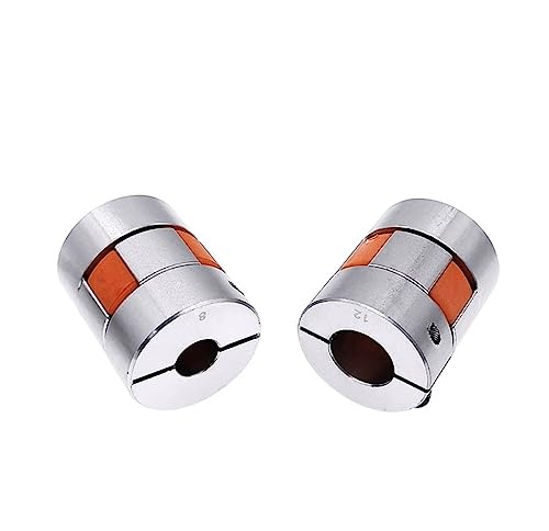 Rigid coupling,Stainless steel rigid coupling 1pcs D25L30 Shaft Coupler Flexible Plum Coupling Shaft Coupling Stepper Motor(6.35x12)