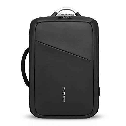 FANDARE Moda Mochila Hombres Laptop USB Charging Port Bolsa de Mano Commuter Estudiante