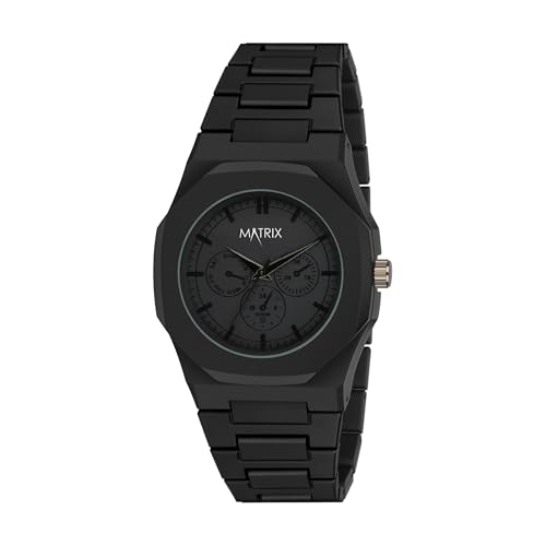 Image of Matrix Arabian | Aura Dial & Polycarbonate Strap Analog Watch for Men & Boys (Black)