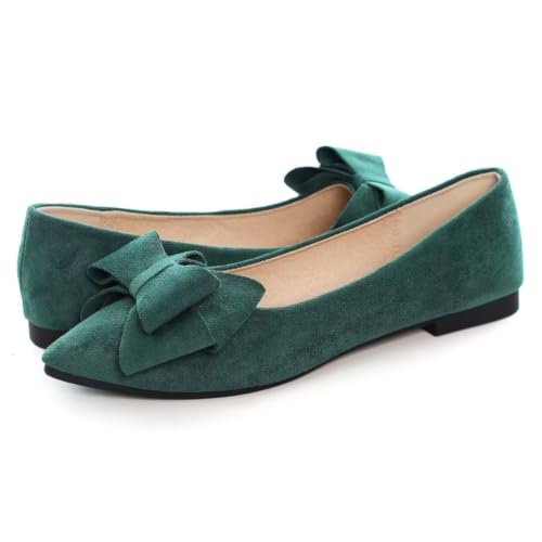 Image of TN TANGNEST Women Fashion Bowknot Flats Comfort Pointed Toe Dress Shoes