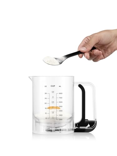 Bodum Pancake Pancake Batter Mixer & Dispenser BISTRO Black- Integrated Measuring - Easy-Pour, Durable - BPA-Free Plastic - Dishwasher Safe - Image 3