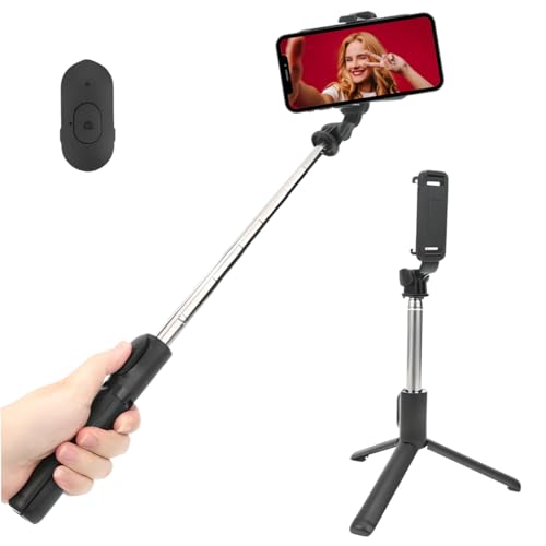 Bastão De Selfie Portátil Suporte De Tripé Para Celular Com Controle Remoto Sem Fio Extensível E Dob