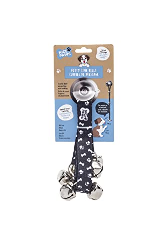 NICE PAWS Dog Door Bell - 7 Extra Loud Dog Door Bells for Potty Training - Durable, Chew-Resistant