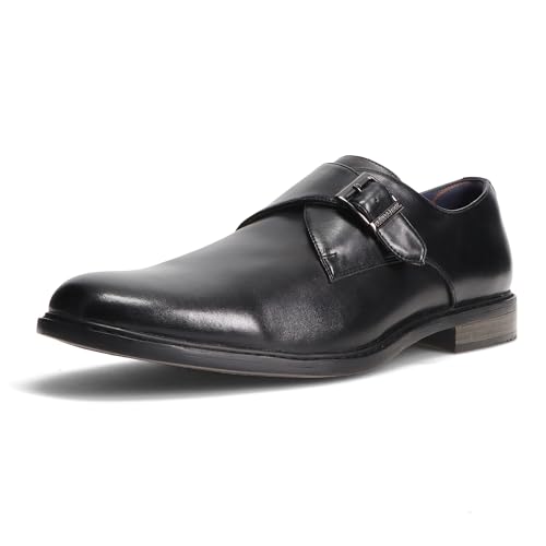 Gunnar and Troy Maverick Mens Dress Shoes Oxford | Single Monk Strap Dress Shoes for Men | Classic Wingtip Oxford Silhouette with Leather Uppers