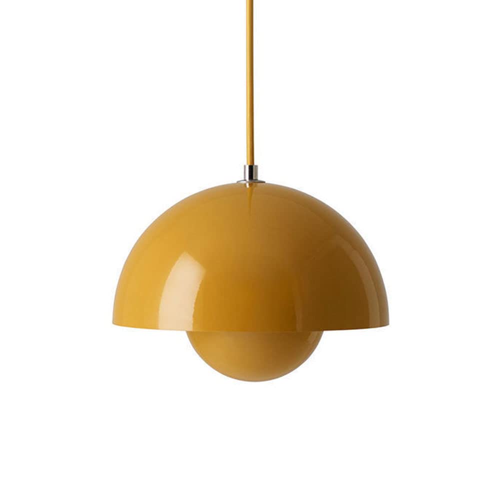 LYMSXAZOU Nordic Style Adjustable Pendant Lamp - Creative Circle Design Metal Shade E27 Bulb Modern Lighting Fixture for Home Dining Room and Kitchen Decor