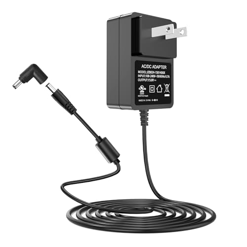 15V DC Power Supply 15Volt Power Adapter Compatible with Litter Robot 2, 3, 4 Open Air Self Cleaning Cat Litter Box