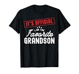 It's Official I'm The Favorite Grandson Vintage T-Shirt
