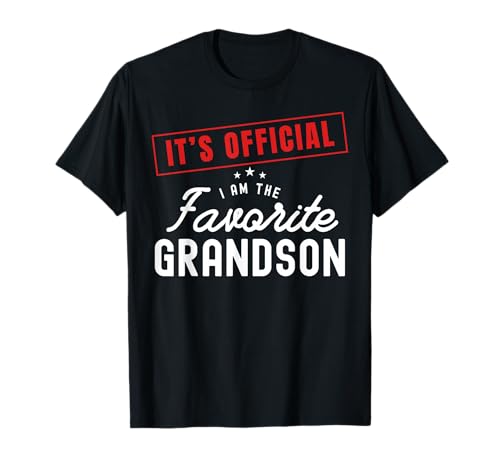 It's Official I'm The Favorite Grandson Vintage T-Shirt